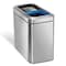 Simplehuman 20 Liter Dual Compartment Slim Open Top Recycling Trash Can, Heavy Gauge Brushed Stainless Steel CW1470 - alternate 1